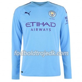 Manchester City Hjemme 2019/20 - Fodboldtrøjer(L/S)